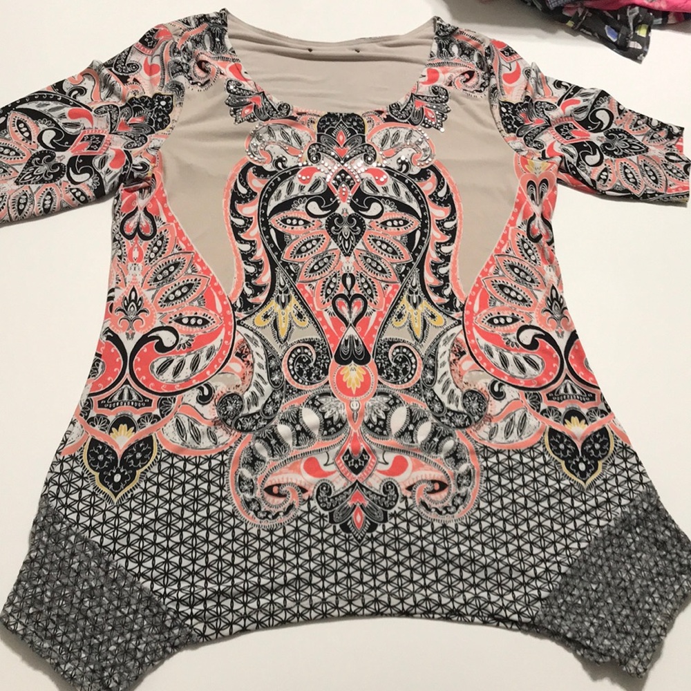 Style &co women long top(size M)